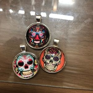Handcrafted skull pendant.